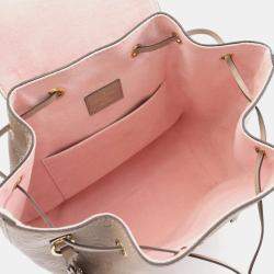 Pre Owned Louis Vuitton Montsouris PM Beige Monogram Empreinte Leather Backpack
