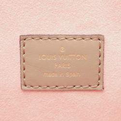 Pre Owned Louis Vuitton Montsouris PM Beige Monogram Empreinte Leather Backpack