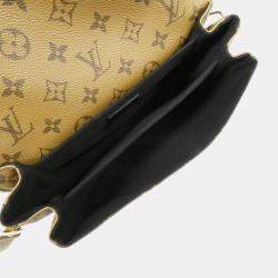 Pre Owned Louis Vuitton Pochette Metis MM Brown Monogram Reverse Shoulder Bag