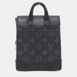 Pre Owned حقيبة كتف لويس فيتون نانو ستيمر مونوغرام إكليبس سوداء