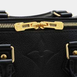 Pre Owned Louis Vuitton Speedy Bandouliere 25 Noir Monogram Empreinte Leather Shoulder Bag