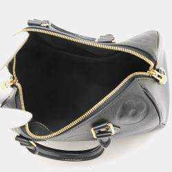 Pre Owned Louis Vuitton Speedy Bandouliere 25 Noir Monogram Empreinte Leather Shoulder Bag
