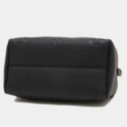 Pre Owned Louis Vuitton Speedy Bandouliere 25 Noir Monogram Empreinte Leather Shoulder Bag