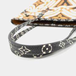 Pre Owned Louis Vuitton Neverfull MM Crafty Canvas Handbag