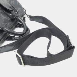 Pre Owned Louis Vuitton Keepall Bandouliere 25 Grey Canvas Boston Bag