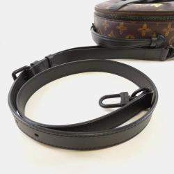 Pre Owned Louis Vuitton Wheel Box Brown Canvas Shoulder Bag