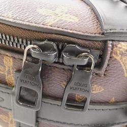 Pre Owned Louis Vuitton Wheel Box Brown Canvas Shoulder Bag