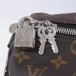 Pre Owned Louis Vuitton Keepall Bandouliere 45 Brown Canvas Boston Bag