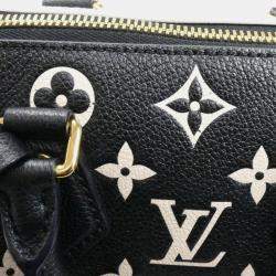 Pre Owned Louis Vuitton Speedy Bandouliere 20 Black/White/Pink Leather Boston Bag
