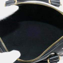 Pre Owned Louis Vuitton Speedy Bandouliere 20 Black/White/Pink Leather Boston Bag