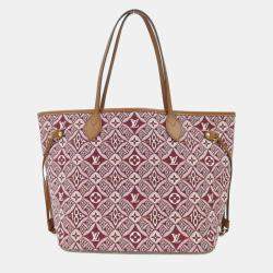 Pre Owned Louis Vuitton Neverfull Jacquard Canvas Handbag