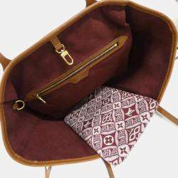 Pre Owned Louis Vuitton Neverfull Jacquard Canvas Handbag