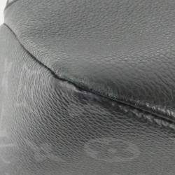 Pre Owned Louis Vuitton Saumur Black Monogram Eclipse Canvas Handbag