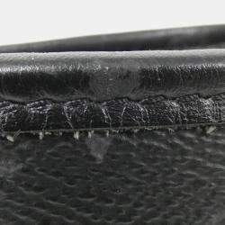 Pre Owned Louis Vuitton Saumur Black Monogram Eclipse Canvas Handbag