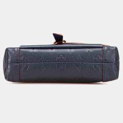 Pre Owned Louis Vuitton Navy Blue Monogram Empreinte Blanche BB