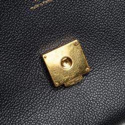 Pre Owned Louis Vuitton Navy Blue Monogram Empreinte Blanche BB