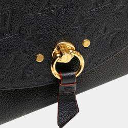 Pre Owned Louis Vuitton Navy Blue Monogram Empreinte Blanche BB