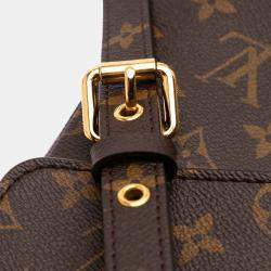 Pre Owned Louis Vuitton Brown Monogram Pochette Metis 