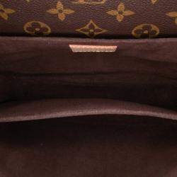 Pre Owned Louis Vuitton Brown Monogram Pochette Metis 