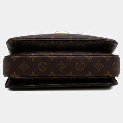 Pre Owned Louis Vuitton Brown Monogram Pochette Metis 