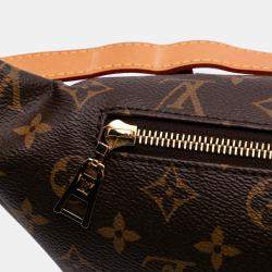 Pre Owned Louis Vuitton Brown Monogram Bumbag