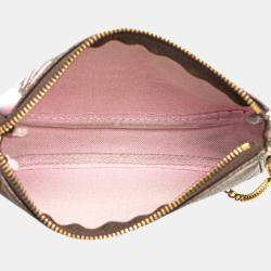 Pre Owned Louis Vuitton Brown Monogram Vivienne Christmas Animation Japanese Garden Mini Pochette Accessoires