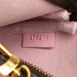 Pre Owned Louis Vuitton Brown Monogram Vivienne Christmas Animation Japanese Garden Mini Pochette Accessoires