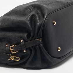 Pre Owned Louis Vuitton Black Monogram Mahina Leather Surya XL Bag