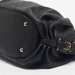 Pre Owned Louis Vuitton Black Monogram Mahina Leather Surya XL Bag