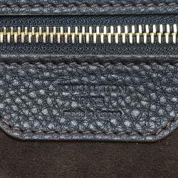 Pre Owned Louis Vuitton Black Monogram Mahina Leather Surya XL Bag