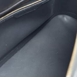 Pre Owned Louis Vuitton Light Green Ostrich Leather Alma GM Bag