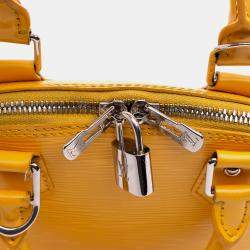 Pre Owned Louis Vuitton Yellow Epi Alma BB Bag