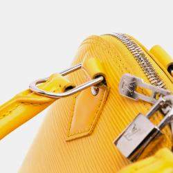 Pre Owned Louis Vuitton Yellow Epi Alma BB Bag