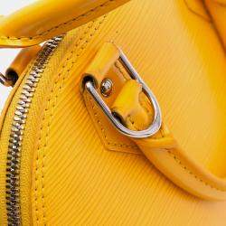 Pre Owned Louis Vuitton Yellow Epi Alma BB Bag