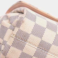 Pre Owned Louis Vuitton White Damier Azur Croisette