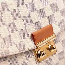 Pre Owned Louis Vuitton White Damier Azur Croisette