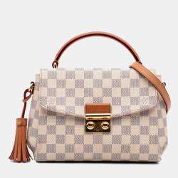 Pre Owned Louis Vuitton White Damier Azur Croisette