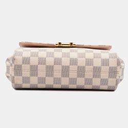 Pre Owned Louis Vuitton White Damier Azur Croisette