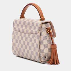 Pre Owned Louis Vuitton White Damier Azur Croisette
