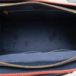 Pre Owned Louis Vuitton Blue Epi Vaneau MM Bag