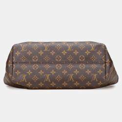 Pre Owned Louis Vuitton Brown Monogram Raspail PM Bag