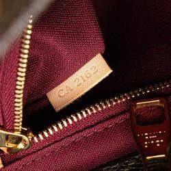 Pre Owned Louis Vuitton Brown Monogram Raspail PM Bag