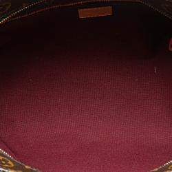 Pre Owned Louis Vuitton Brown Monogram Raspail PM Bag