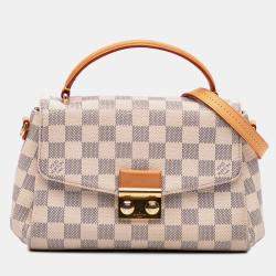 Pre Owned Louis Vuitton White Damier Azur Croisette