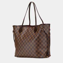 Pre Owned Louis Vuitton Brown Damier Ebene Neverfull MM Bag