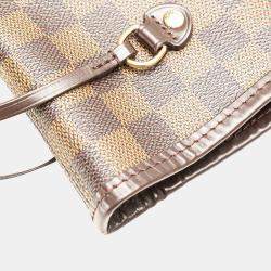 Pre Owned Louis Vuitton Brown Damier Ebene Neverfull MM Bag