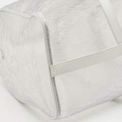 Pre Owned Louis Vuitton Transparent Epi PVC Wavy Keepall Bandouliere 50 Bag