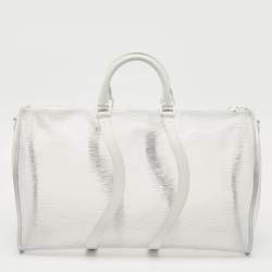 Pre Owned Louis Vuitton Transparent Epi PVC Wavy Keepall Bandouliere 50 Bag