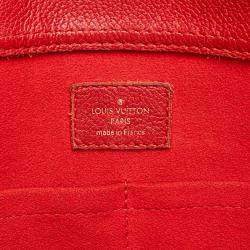 Pre Owned Louis Vuitton Brown/Red Monogram Pallas Shopper
