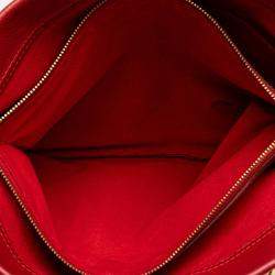 Pre Owned Louis Vuitton Brown/Red Monogram Pallas Shopper